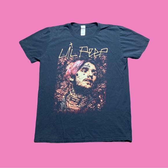 Gildan Other - ☀️ Lil Peep Emo Rap Tee Mens Size M Black
